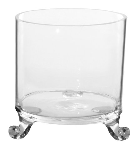 shishi Glass cylinder on 3legs d15;h17cm