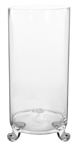 shishi Glass cylinder on 3legs d15;h33cm