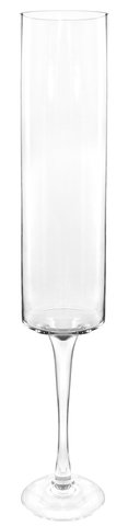 shishi Glass cylinder on leg clear d14;h80cm