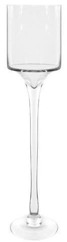 shishi Glass cylinder on leg h55cm