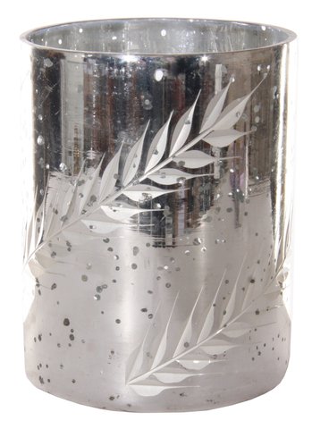 shishi Glass cylinder rye cutting silver h11 5cm