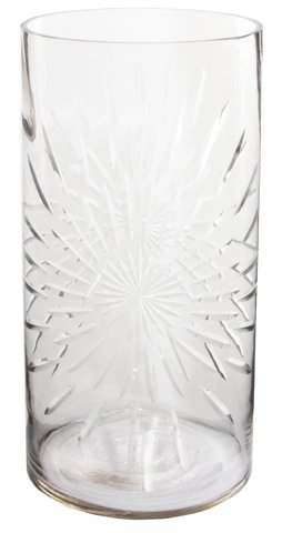 shishi Glass cylinder star cut d18;h35cm