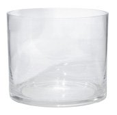 shishi Glass cylinder vase clear h15 5cm