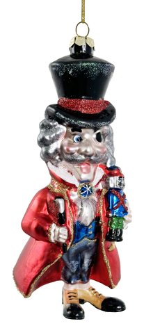 shishi Glass Drosselmeyer with Nutcracker 15cm