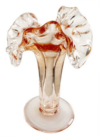 shishi Glass flower vase pink 15cm