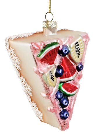 shishi Glass fruit cake slice 8cm