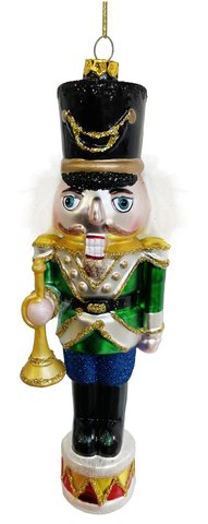 shishi Glass nutcracker green 20cm