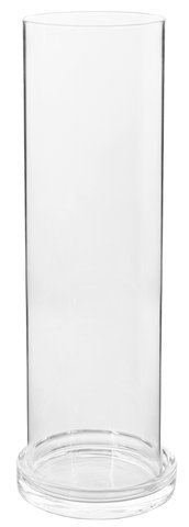 shishi Glass plate with cylinder on top d12;h41cm