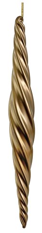 shishi Glass spiral drop gold mat 24cm