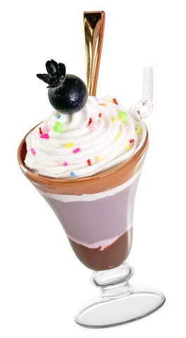 shishi Glass Sundae blueberry on top 13cm