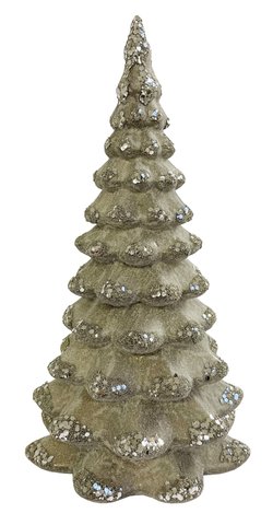 shishi Glass table tree antique gray silver bea