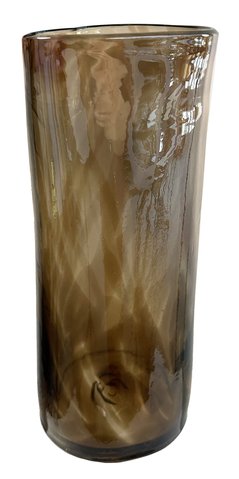 shishi Glass triangle cylinder vase lustered br