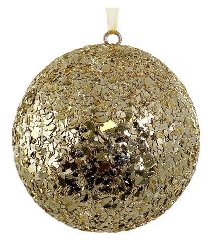 shishi Glitter flake ball gold 10cm