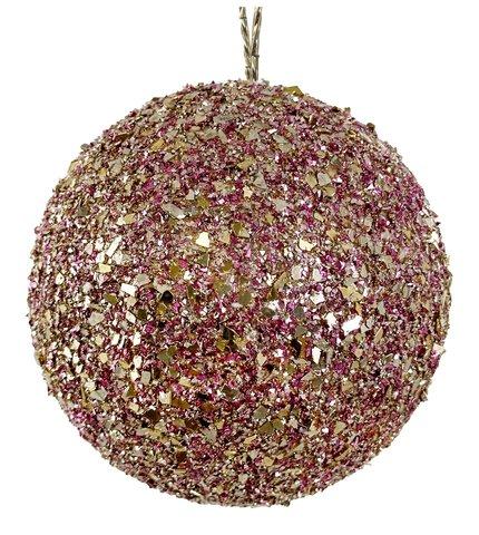 shishi Glitter flakes ball gold pink 12cm