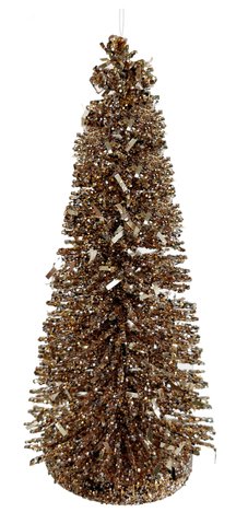 shishi Glitter-tinsel ornament copper 12cm