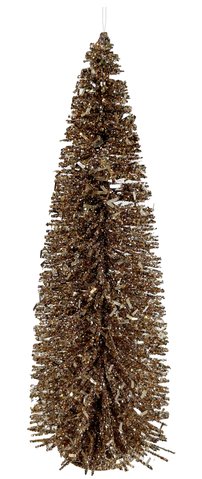 shishi Glitter-tinsel ornament copper 17cm