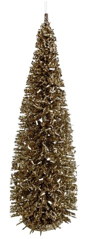 shishi Glitter-tinsel ornament gold 20cm