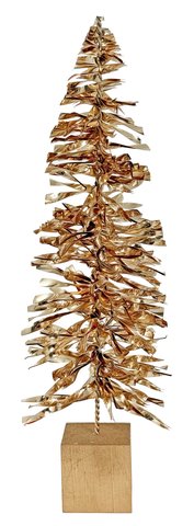 shishi Gold foil tree thick on base 32cm