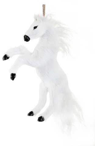 shishi Horse ornament jumping white 18cm