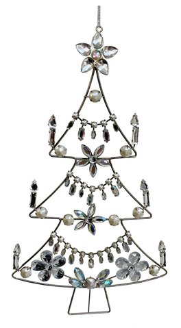 shishi Jewel Christmas tree ornament with candl