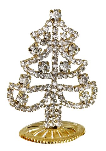 shishi Jewel tree silver gold frame 7 5cm