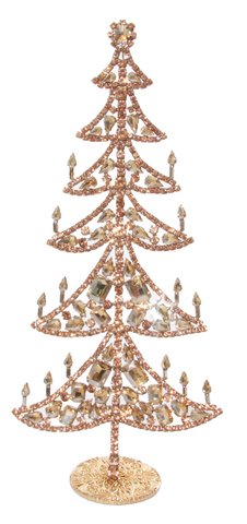 shishi Jewel tree w/candles gold 32cm