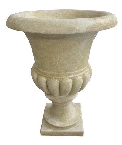 shishi Marble urn aged white d60;h75cm