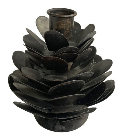 shishi Metal cone CH waxed black d12;h12cm