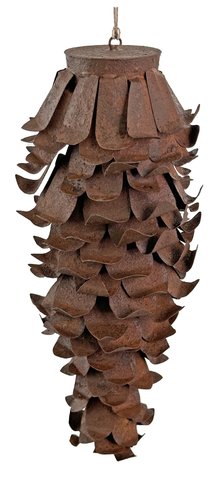 shishi Metal cone rusty brown 29cm