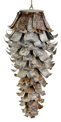 shishi Metal cone rusty gray 29cm