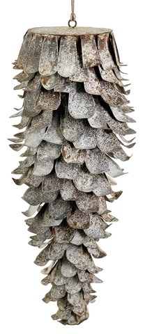 shishi Metal cone rusty gray 39cm