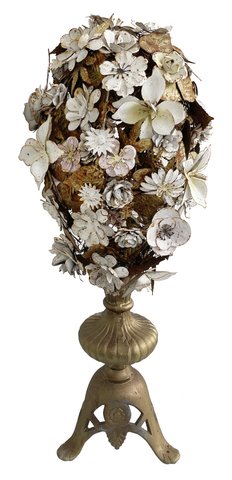 shishi Metal flower arrangement rusty cream-lil