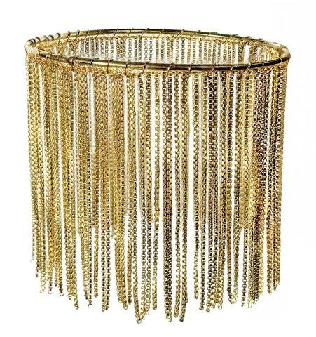 shishi Metal fringe candle ring gold d10 5cm