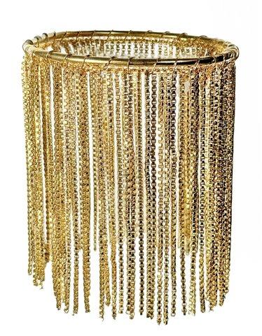 shishi Metal fringe candle ring gold d7 5cmcm