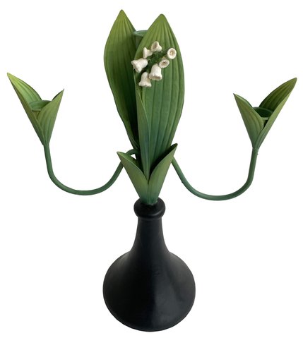 shishi Metal lily of the valley candelabra whit
