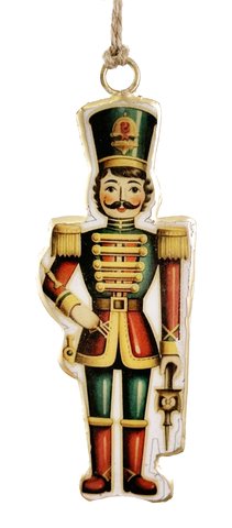 shishi Metal nutcracker ornament 10cm