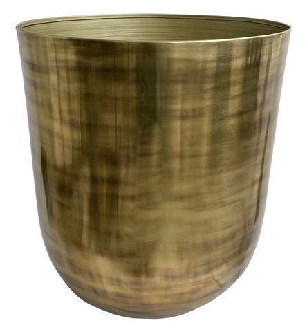 shishi Metal planter antique gold d35;h38 5cm