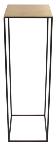 shishi Metal postament black brass top 30x30x100cm