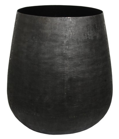 shishi Metal pot black lined d40;h43cm