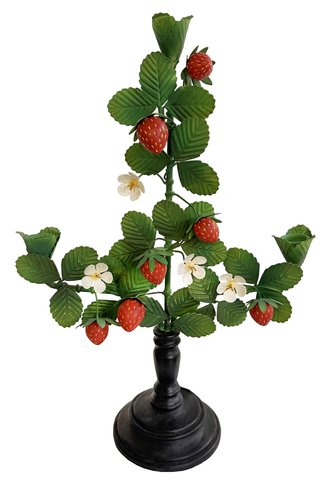 shishi Metal strawberry candleholder for 3 cand