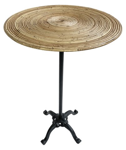 shishi Metal table with bamboo plate d60;h96 5c