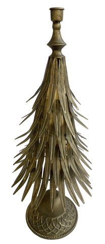 shishi Metal tree candle holder antique gold 56cm