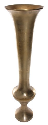 shishi Metal trumpet gold d33;h122cm