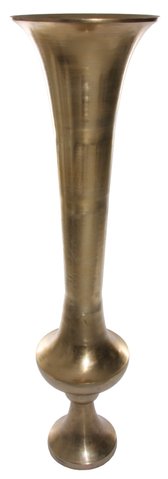 shishi Metal trumpet gold d37;h142cm