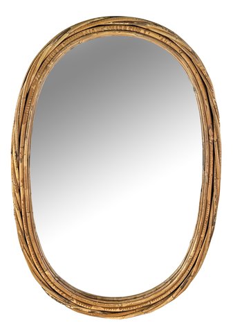 shishi Mirror with bamboo frame 55x79cm