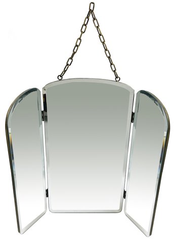 shishi Mirror with metal frame for wall antique