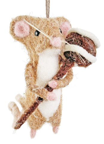 shishi Mouse with candy ornament 10cm