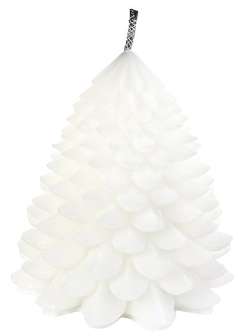 shishi Outdoor candle Christmas tree white h28cm