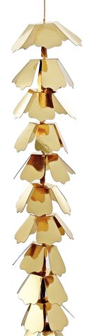 shishi Paper flower garland gold 150cm