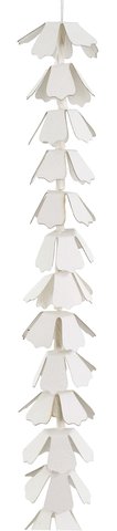 shishi Paper flower garland white 125cm